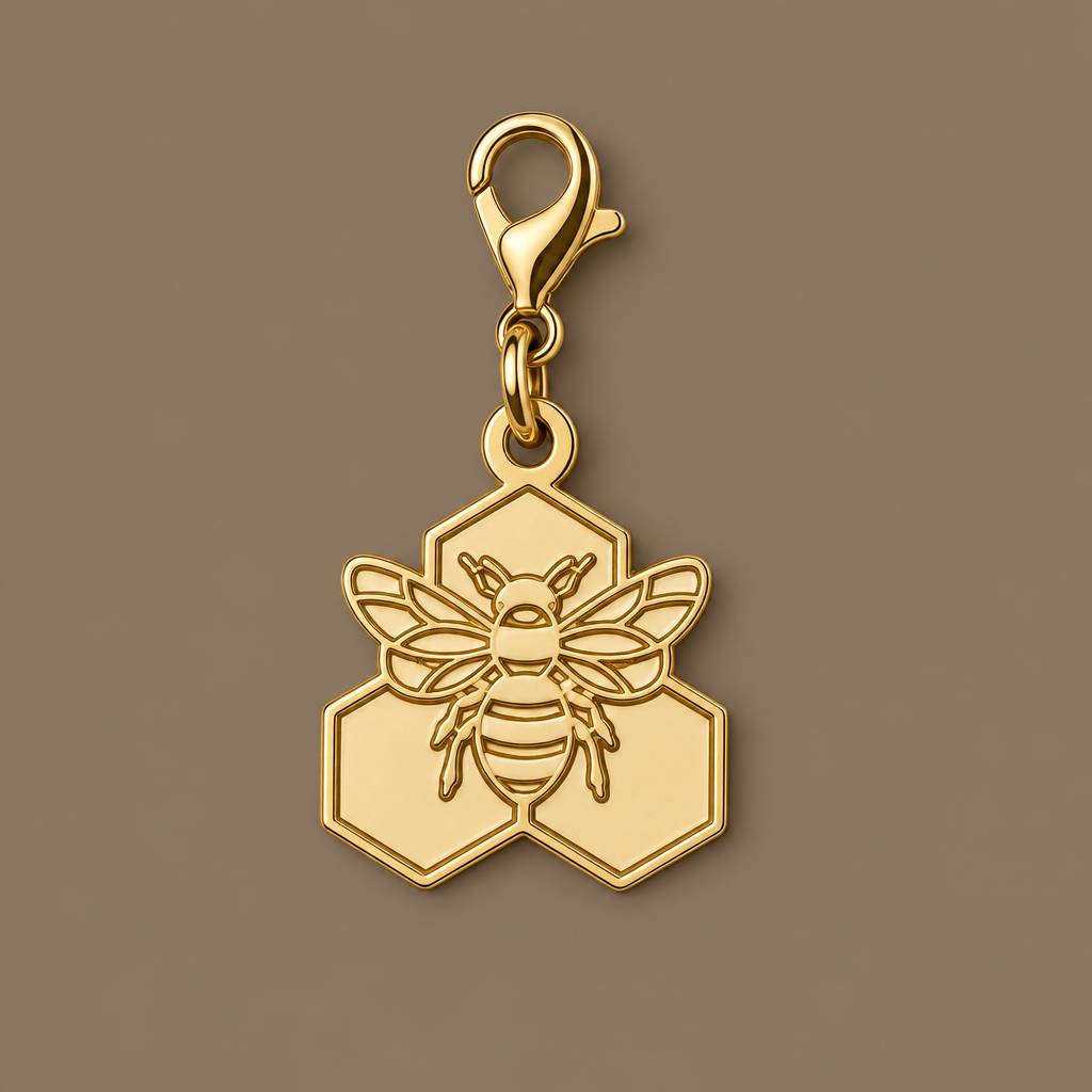 Charm op taupe #8C7F6E