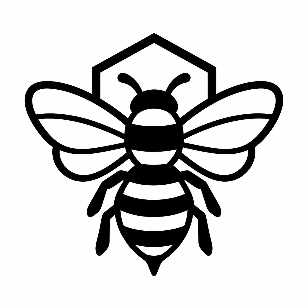 Simplified bee icon